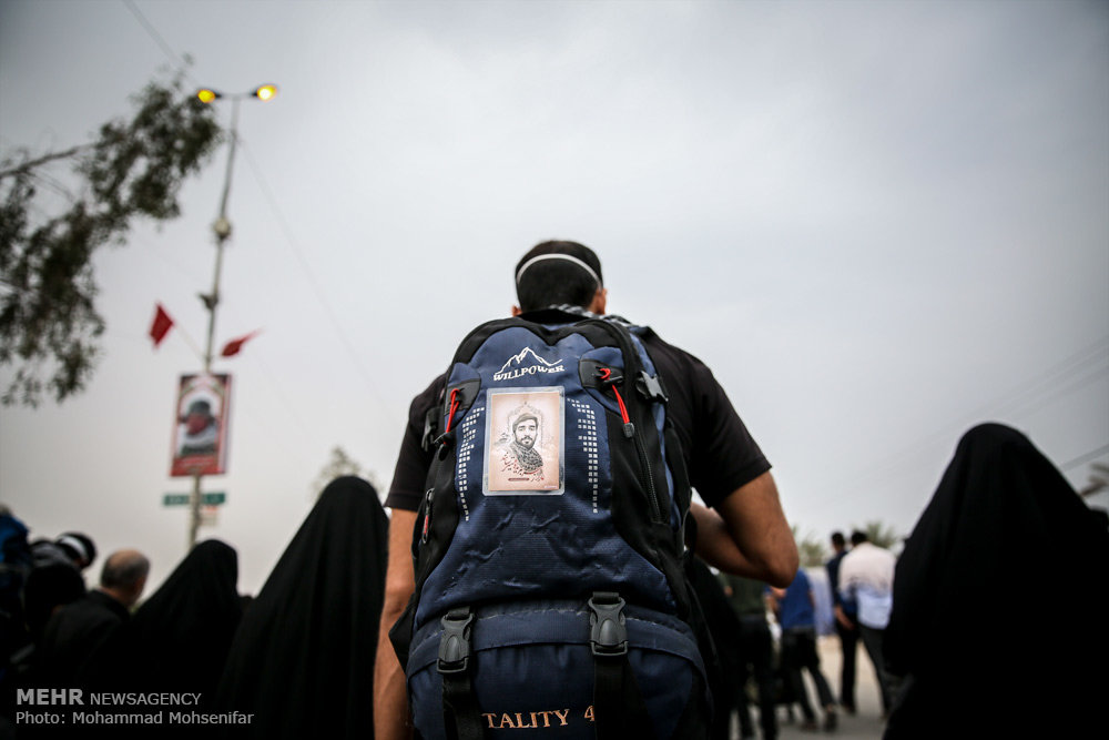 سیل عاشقان امام حسین (ع) در پیاده روی اربعین  + عکس ها