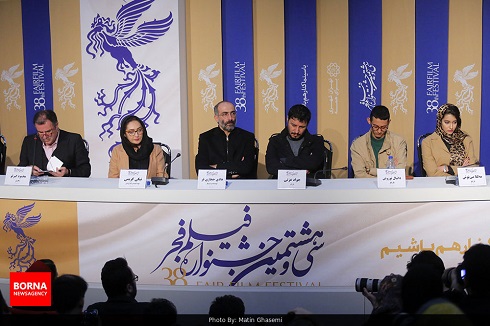 آتابای,نیکی کریمی در جشنواره فجر,جواد عزتی در جشنواره فجر,نشست خبری آتابای