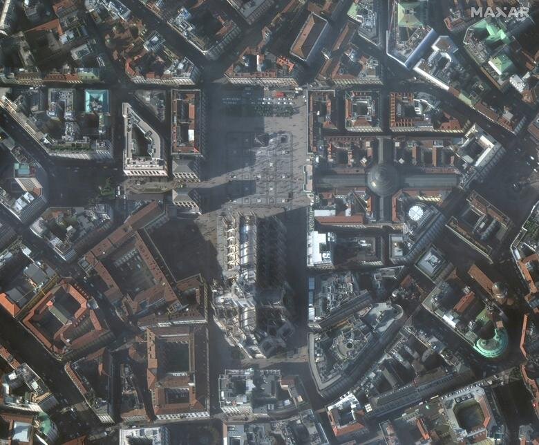 میلان/ ایتالیا
نمایی ماهواره‌ای از شهر میلان. کاهش جمعیت توریست‌ها در ایتالیا به دلیل بیم از ویروس کرونا
