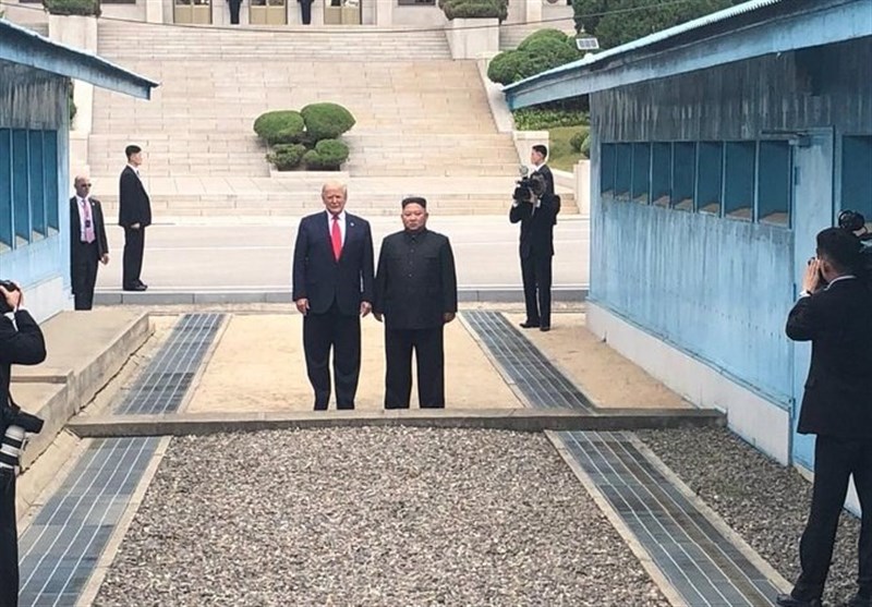 دیدار ترامپ و کیم در خاک کره شمالی+ تصاویر