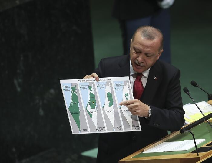 دست پُر اردوغان در نطق سازمان ملل (+عکس)