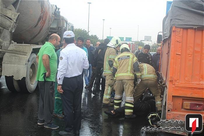 باران پاییزی تهران حادثه آفرید +تصاویر
