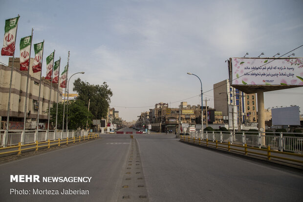 خیابان های خلوت اهواز
