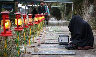 برگزاری مراسم عطرافشانی مزار شهدای مدافع حرم در کرمانشاه