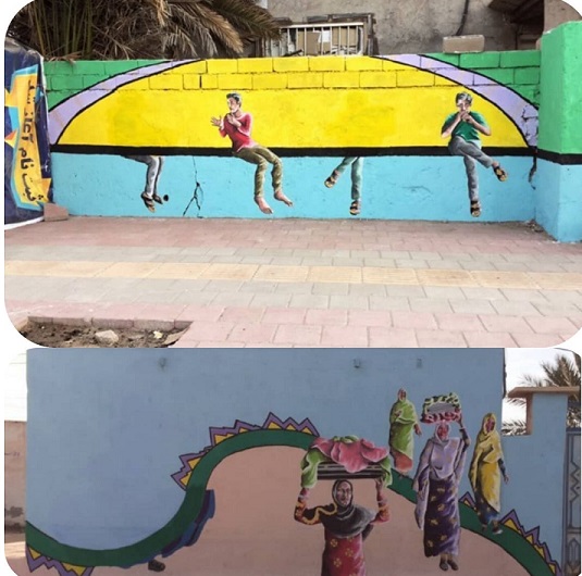 سازهای محلی از نقاشی‌های دیواری جزیره هرمز پاک شد
