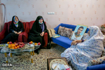 دیدار هیئت فاطمی فرهنگ و رسانه با خانواده شهید حمید صالحی