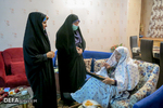 دیدار هیئت فاطمی فرهنگ و رسانه با خانواده شهید حمید صالحی