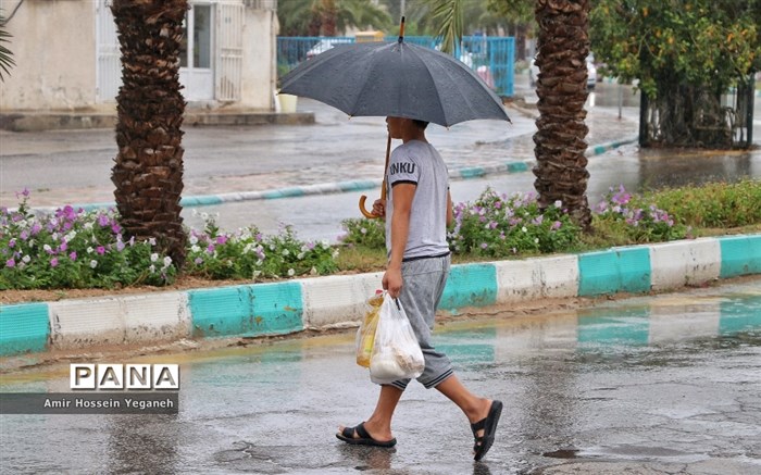 طراوت بهاری باران در روزهای کرونایی کیش