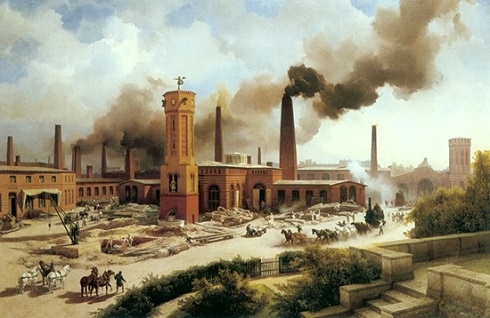 تابلو نقاشی «کارخانه فولاد بورسیگ»