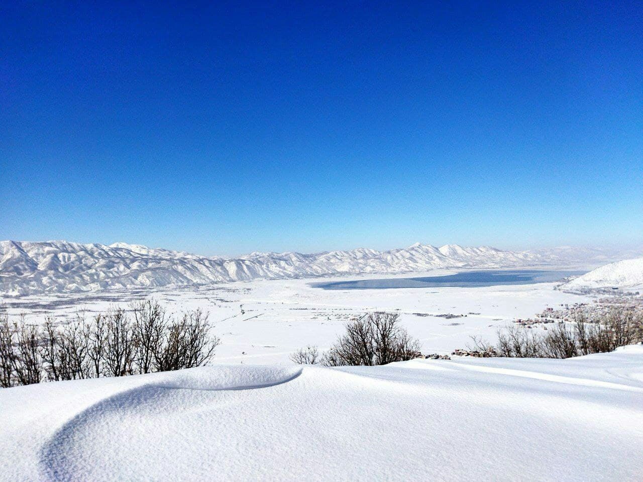 تماشای طبیعت زمستانی مریوان در یک نگاه + تصاویر