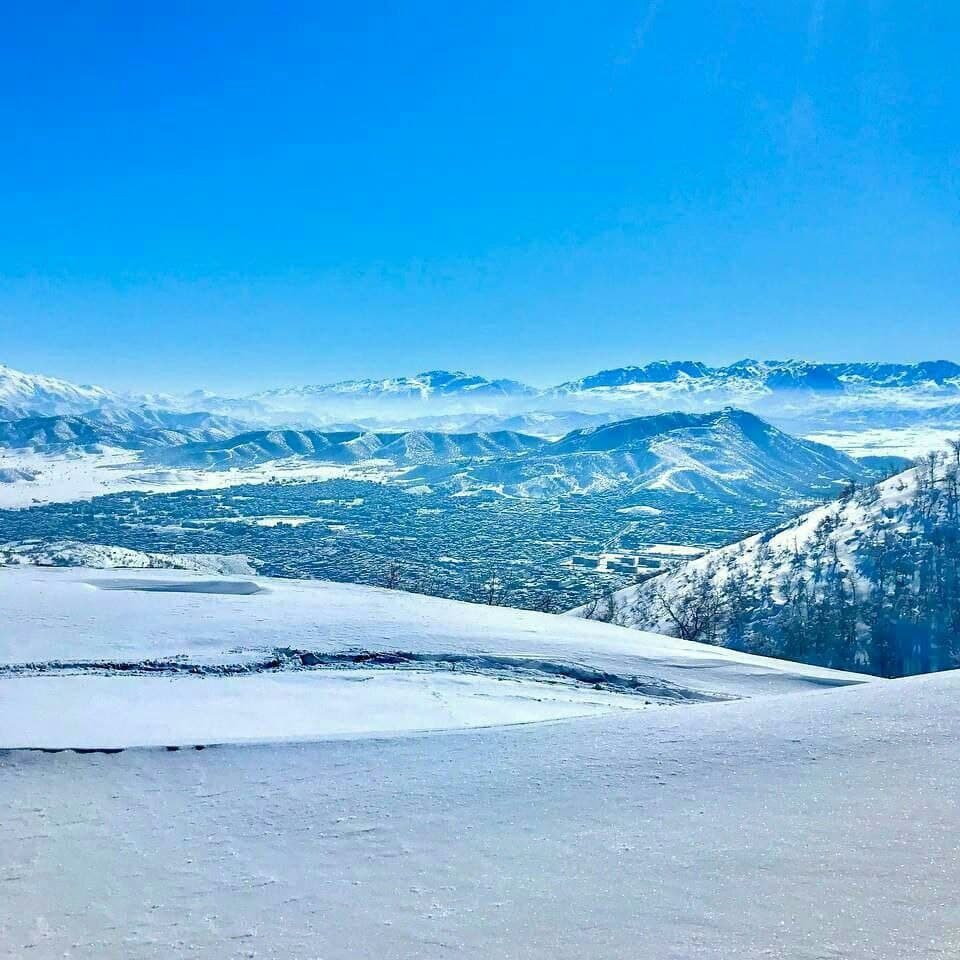 تماشای طبیعت زمستانی مریوان در یک نگاه + تصاویر