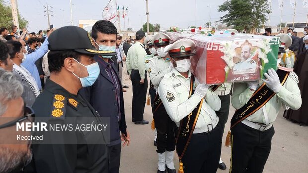 تشییع و خاکسپاری پیکر شهید مدافع نظم و امنیت سرهنگ «هادی کنعانی»