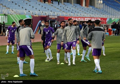 تمرین تیمهای ملی فوتبال ایران و لبنان