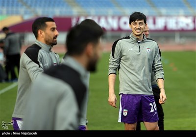 تمرین تیمهای ملی فوتبال ایران و لبنان