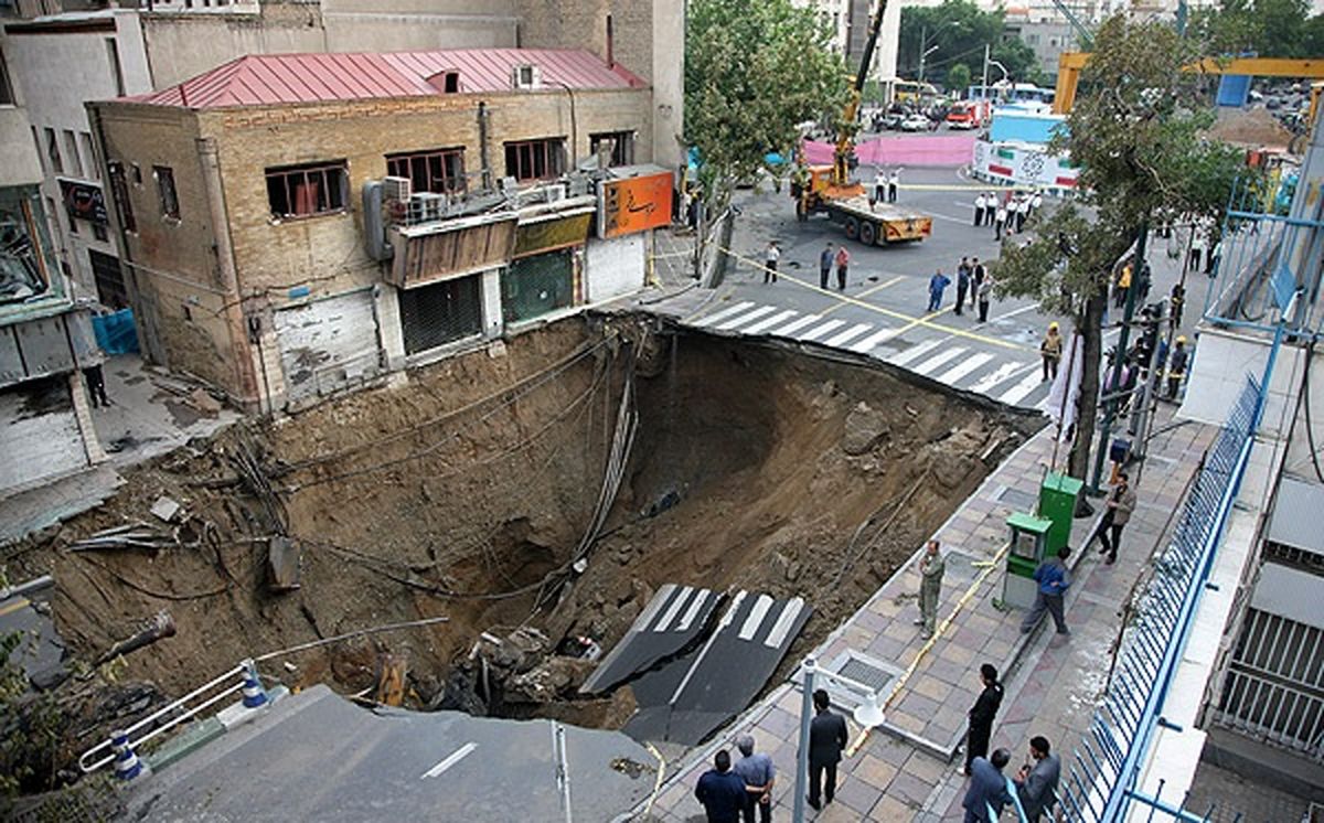 بحران وحشتناک فرونشست زمین در ۵ نقطه تهران