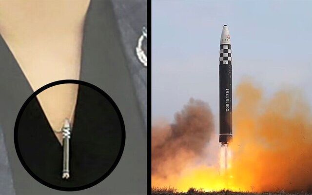 تصاویر گردنبد عجیب همسر رهبر کره شمالی | این گردنبد چه ارتباطی با تسلیحات نظامی این کشور دارد؟