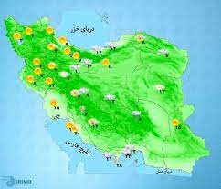 رگبار باران و وزش شدید باد در شمال غرب کشور و ارتفاعات البرز و زاگرس غربی