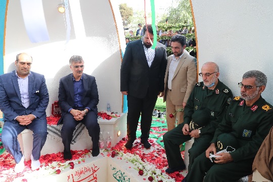 تشییع و خاکسپاری دو شهید گمنام در بانک ملی ایران