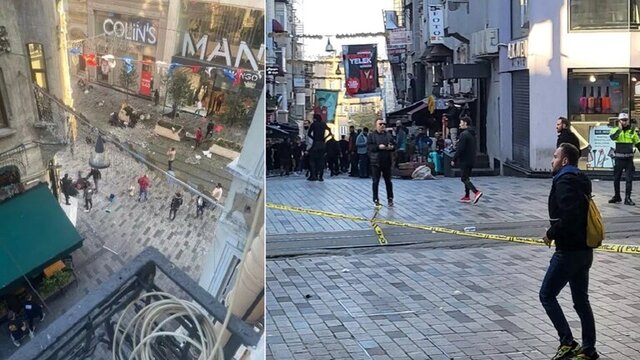 انفجار در خیابان استقلال در استانبول با ۴ کشته و ۳۹ زخمی