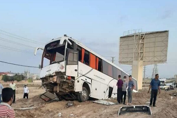 فوت ۴ زائر ایرانی و یک زائر عراقی در حادثه واژگونی اتوبوس