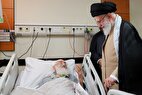رهبر انقلاب از حضرت آیت‌الله نوری همدانی عیادت کردند + فیلم