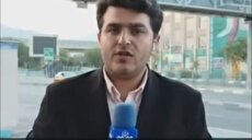 خبرنگار صداوسیما: در ستاد کل فرماندهی سپاه آتش شعله‌ور دیده می‌شود و دود در منطقه وجود دارد (فیلم)