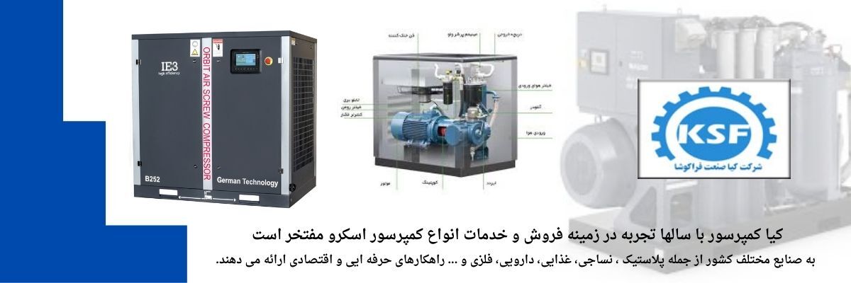 انتخاب بهترین کمپرسور اسکرو برای صنایع مختلف