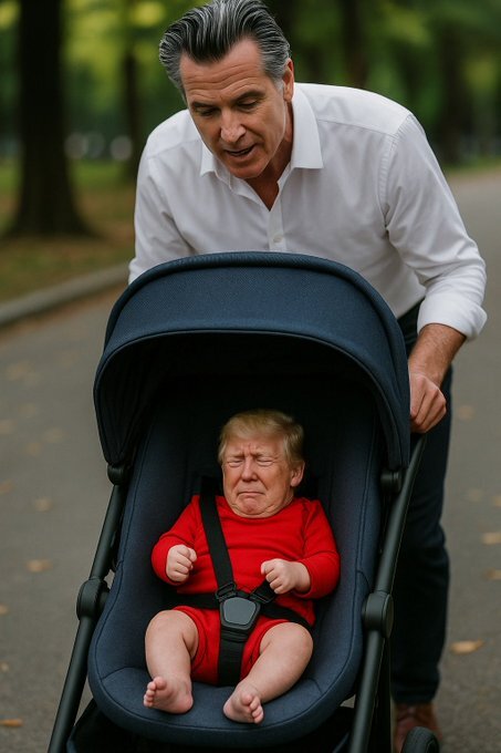 فرماندار کالیفرنیا با این عکسها ترامپ را غافلگیر کرد!