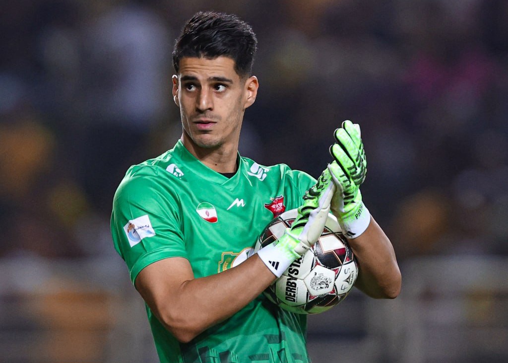 عکس از پیام نیازمند دروازهبان پرسپولیس ۱۴۰۴